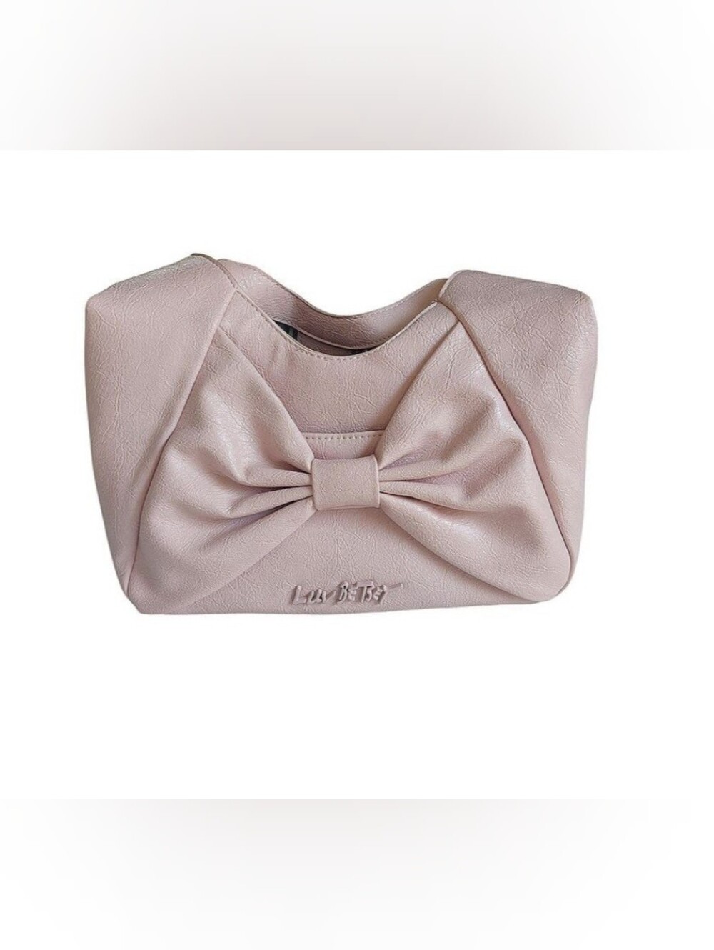 Luv Betsy Blush Pink Bow-Accent Shoulder Bag